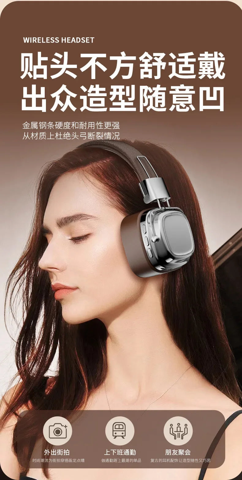 Wireless Headphones with Retro HIFI Sound - Tidesmit C Model Tidesmit