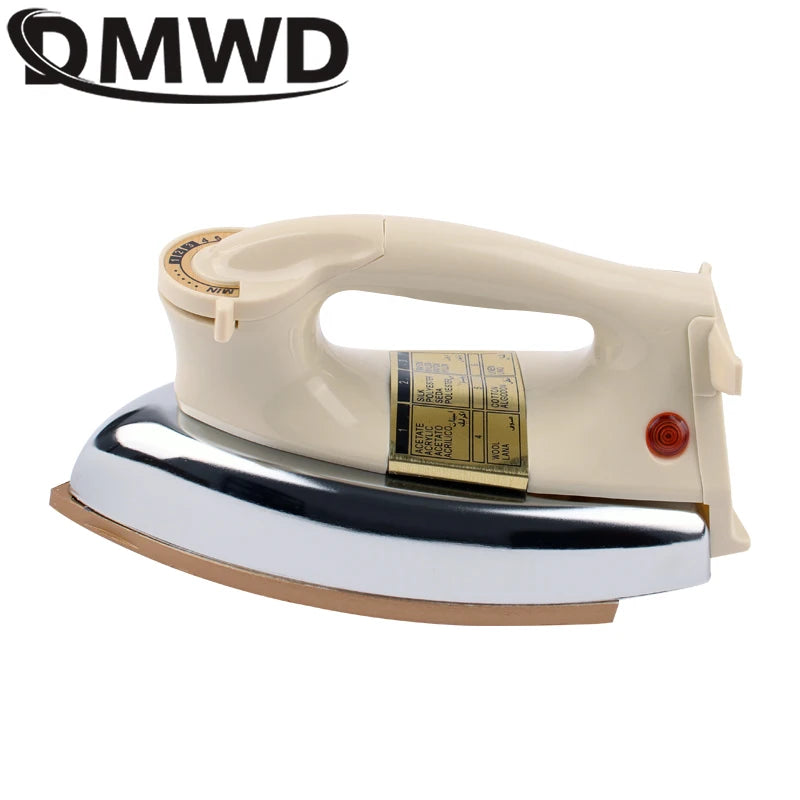 Tidesmit DMWD 1000W mini handheld electric dry iron showing compact base design for DIY stickers and fabric ironing
