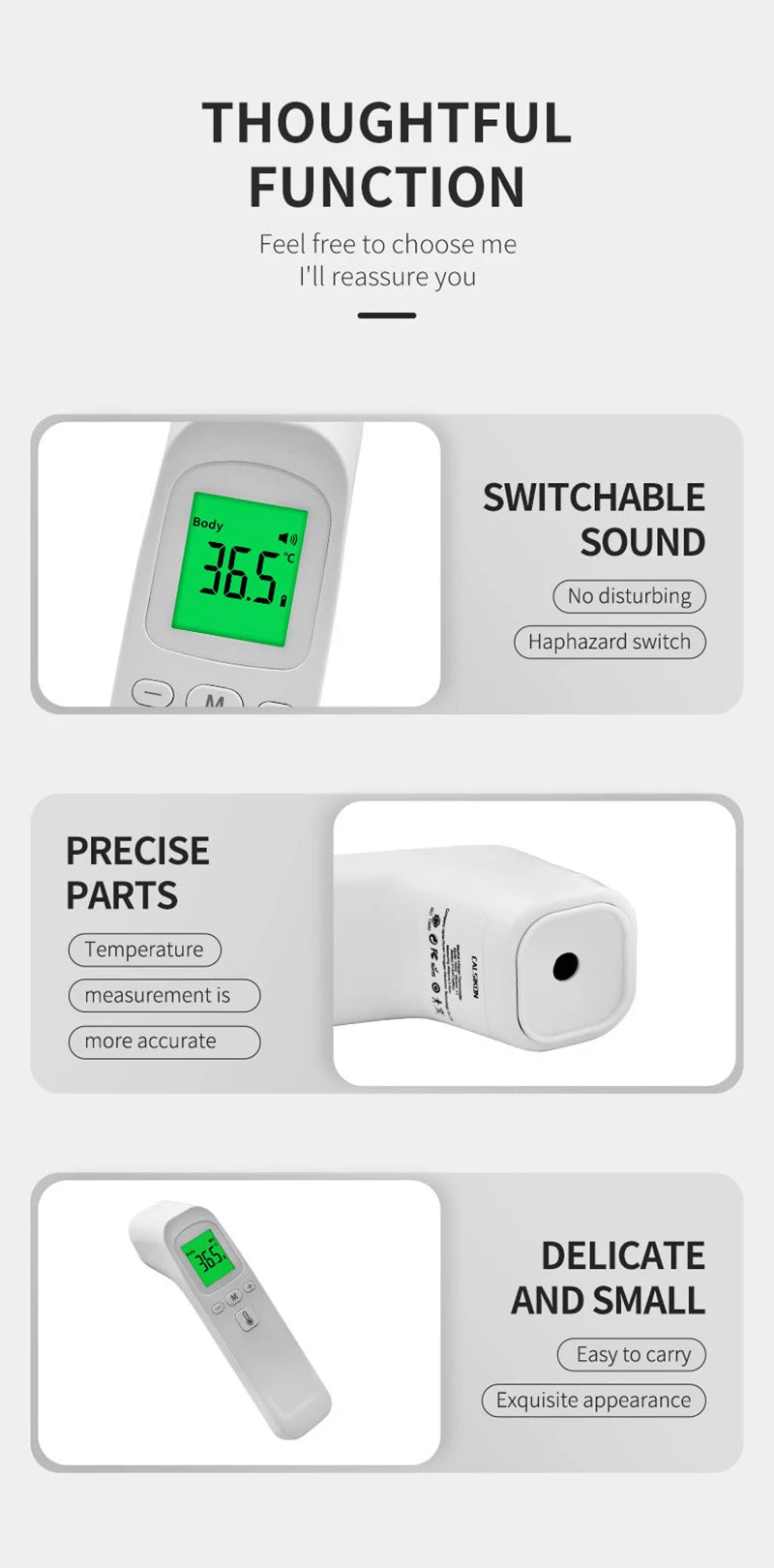 Wrist Blood Pressure Monitor LED English Voice Broadcast Tonometer BP Monitor Non Contact Infrared Medical Thermometer