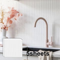 5/10pcs(Thickened Design)3D Straight Mosaic Peel and Stick Backsplash, Kitchen Backsplash Tiles, Self-Adhesive Tile for Kitchen