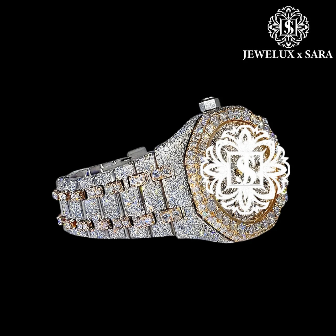 Premium Quality Exclusive Silver Diamond Luxury Watch Water Resistant Automatic Movement Available for Affordable Price