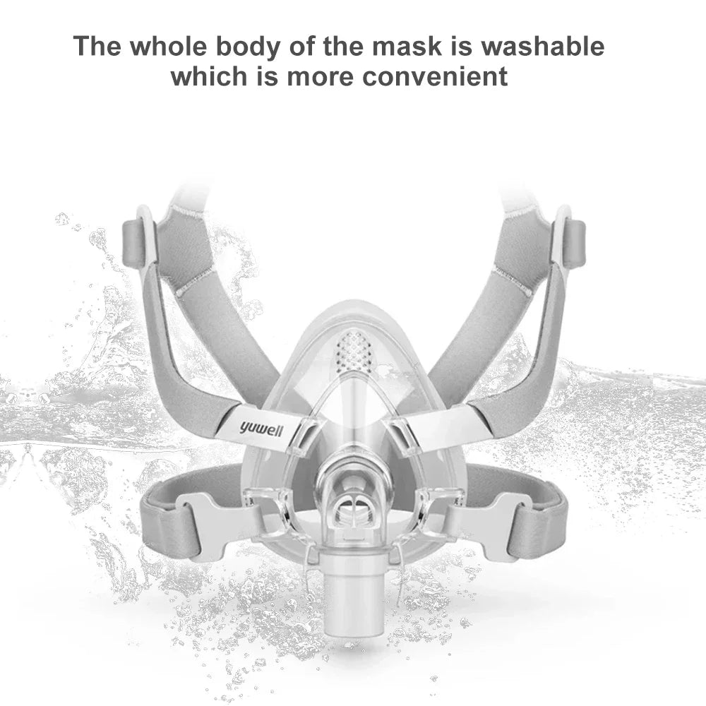YuWell YF-02 Cpap Mask with Headgear Full Mask Auto CPAP APAP BIPAP For Medical Air Breathing Machine Sleep Apnea Anti Snoring