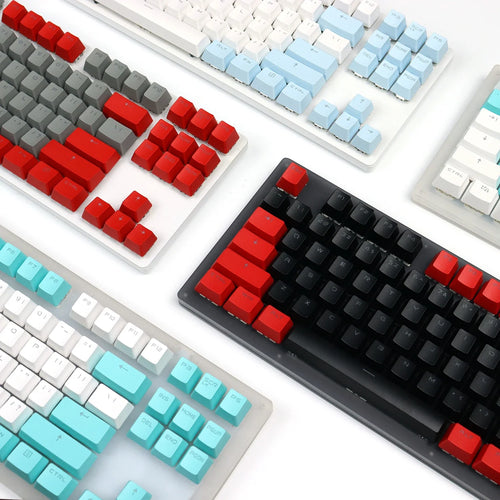 I am sorry, but the image provided does not contain elderberry supplements. It shows various mechanical keyboards.