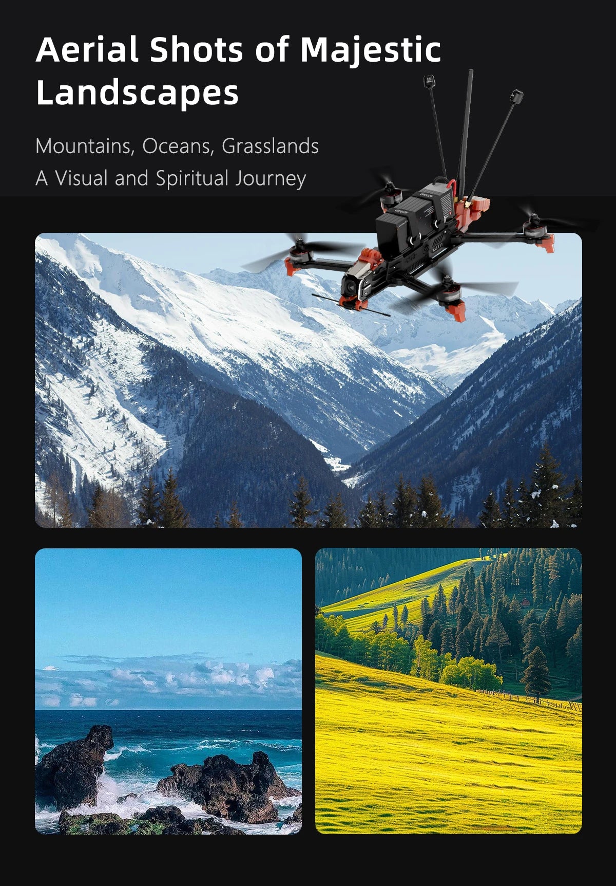 GEPRC MOZ7 V2 7-Inch Long Range FPV Drone - Reliable GPS Cinematic Kit Tidesmit
