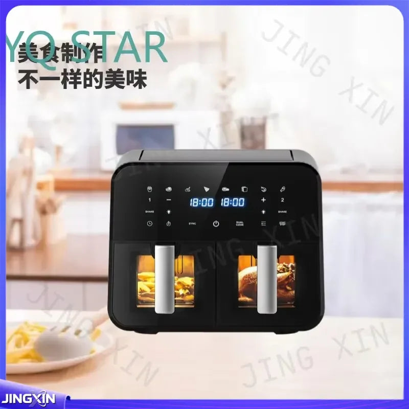 Custom for Philips HD9651 HD9641 Large Capacity Dual Basket Air Fryer Multifunctional Visible Window Electric Oven Kitchen