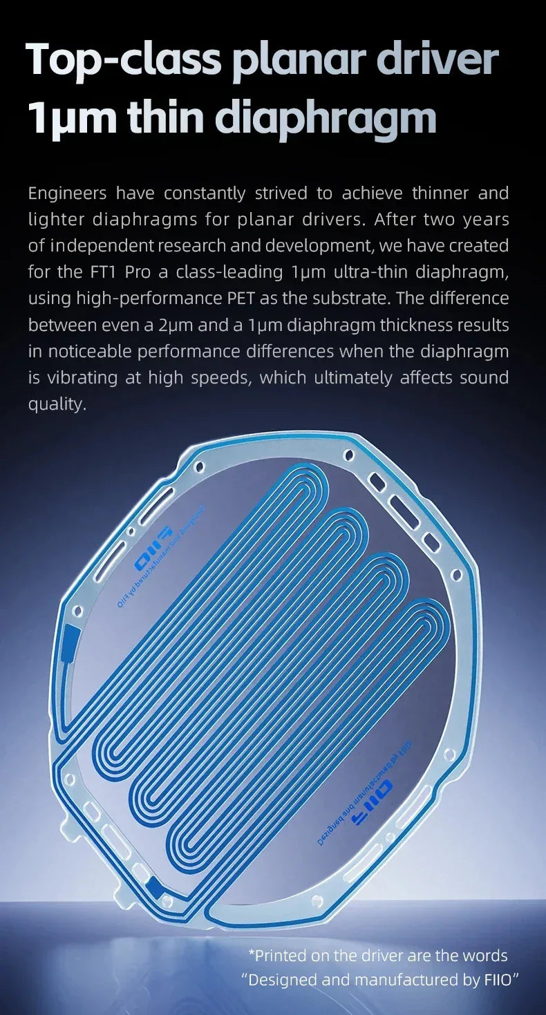 FiiO FT1 Pro Planar Magnetic Headphones Hi-Res Audio | Tidesmit Tidesmit