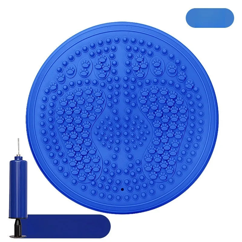Inflatable Balance Trainer | Massage Stepper for Core Stability Massage Cushion blue Tidesmit