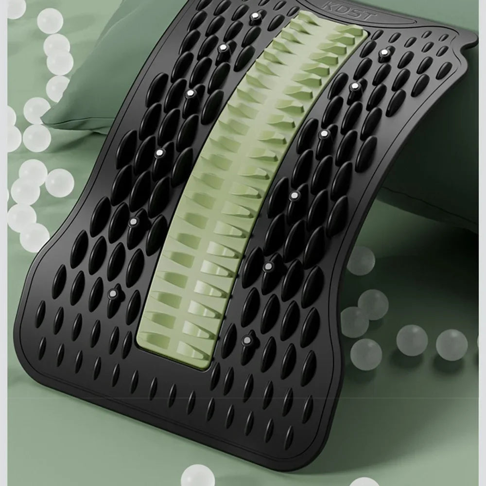 Back Stretcher for Lumbar Pain Relief with 12 Magnetic Acupressure Points Relaxation Treatment Tidesmit