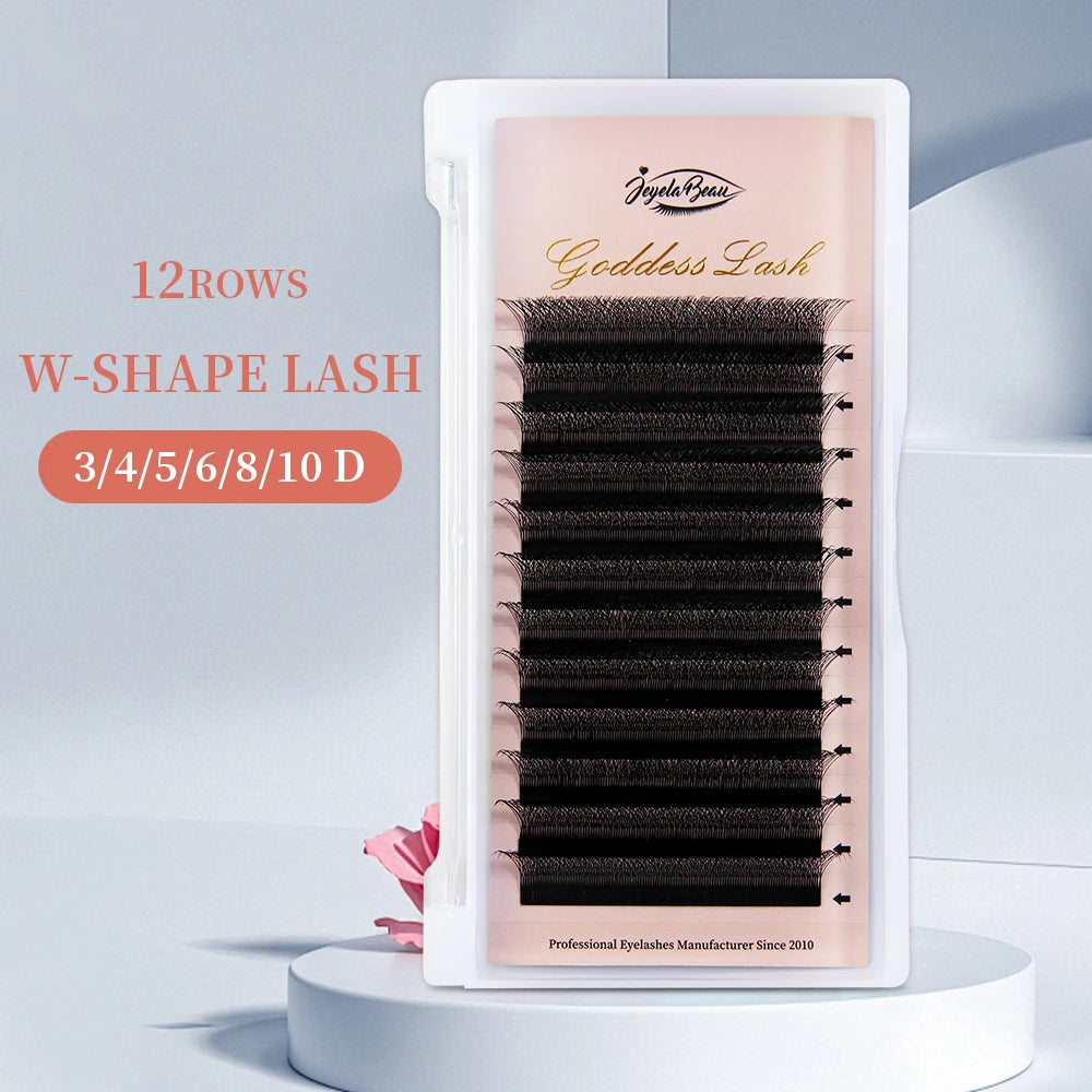 W Style Premade Volume Fans - Professional Faux Lashes by Tidesmit False Eyelashes Tidesmit