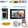 7/10 Inch Tuya Smart Wifi Video Apartment Intercom System 1080P Wireless Doorbell Camera Rfid Unlock Door Entry Intercom Doorman