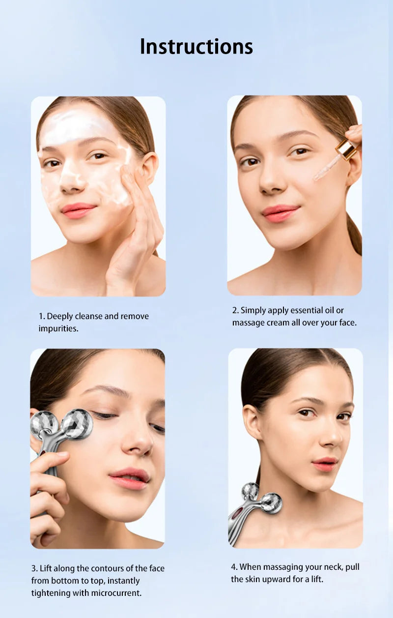 Y Shape Gua Sha Face Roller Set | Stainless Steel Home Spa Massager Relaxation Treatment Tidesmit