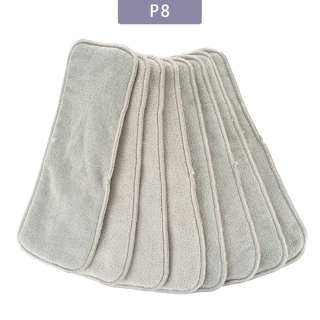 HappyFlute New Nappy Insert 3Layers Grey Microfiber Diaper Inserts 35x13.5cm Use Together With Pocket Cloth Diaper