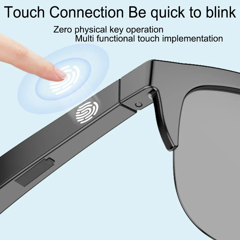 Smart Bluetooth Sunglasses with Spatial Audio and UV Protection Tidesmit