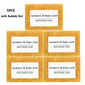 1PCS/2PCS/3PCS/5PCS Turmeric Soap Hand Made Face Soap Tender Skincare Beauty Body Cleaning Essential Oil Soap