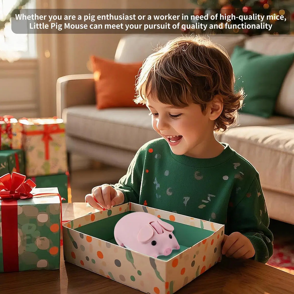Cute Little Piggy Wireless Bluetooth Dual-Mode Mouse Ergonomics Portable Long Battery Life Office Mause For PC Laptop Kids Gifts