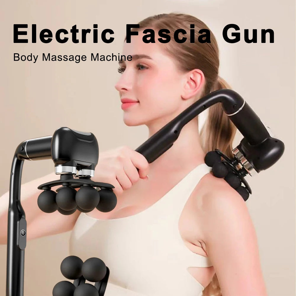 Deep Tissue Massage Gun: Rechargeable Percussive Muscle Recovery Tool Fascia Gun Tidesmit