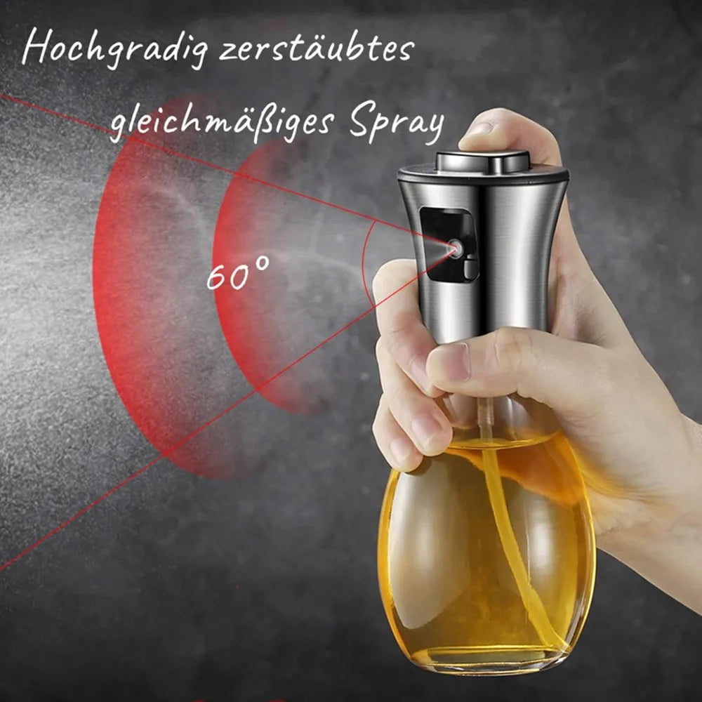 Oil Spray Pot Oil Sprayer For Cooking Spray Bottle Barbecue Multi-Function Air Fryer Glass High-Pressure Baking Oil Pot