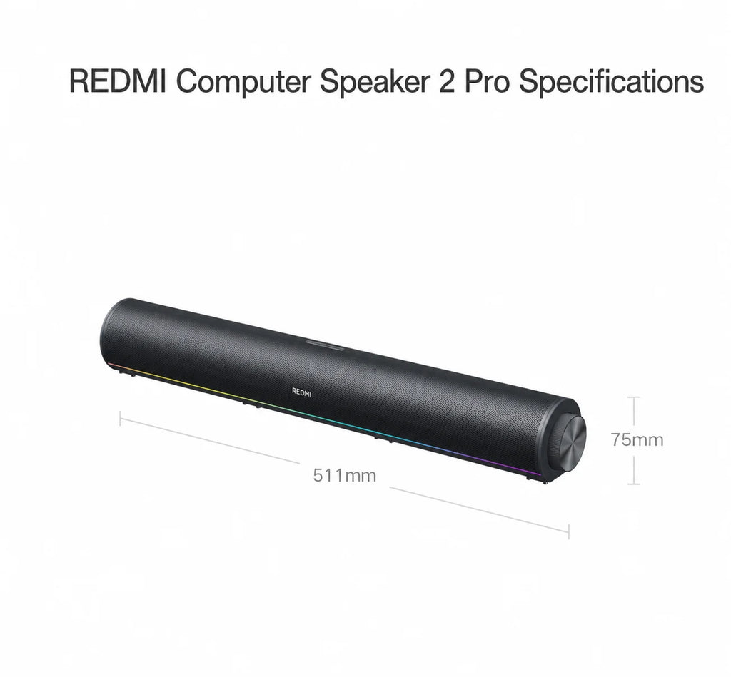 NEW Mijia REDMI Computer Speaker 2 Pro Four-Unit Two-Channel Stereo RGB Ambient Light Bluetooth 5.0 Built-in Microphone CN