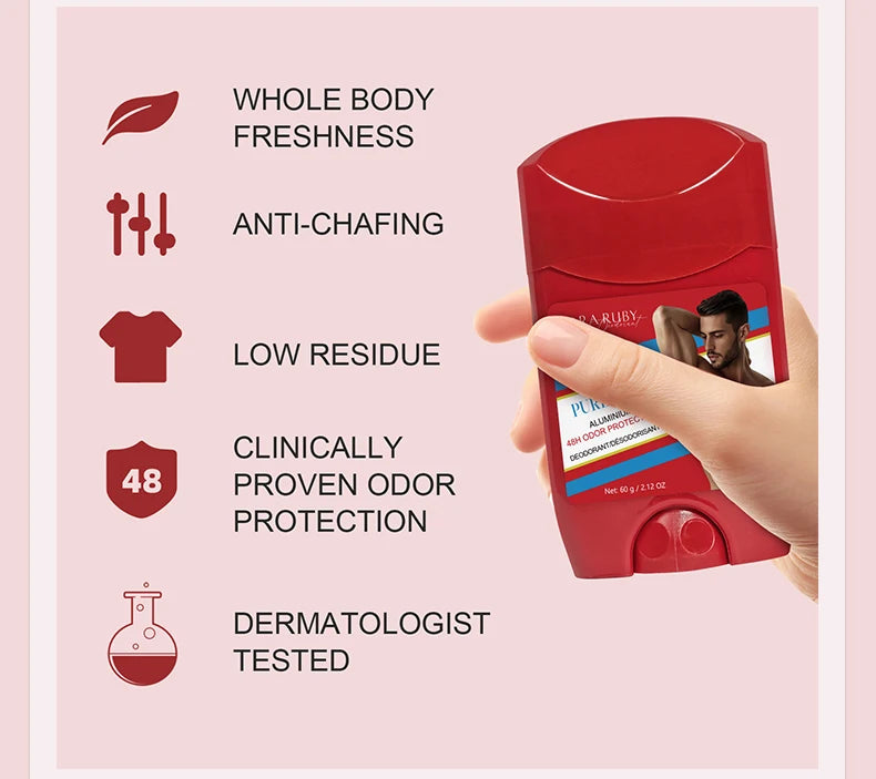 Tidesmit Aluminum Free Deodorant for men with 48H sweat defense and fresh Pure Sport scent for high endurance.