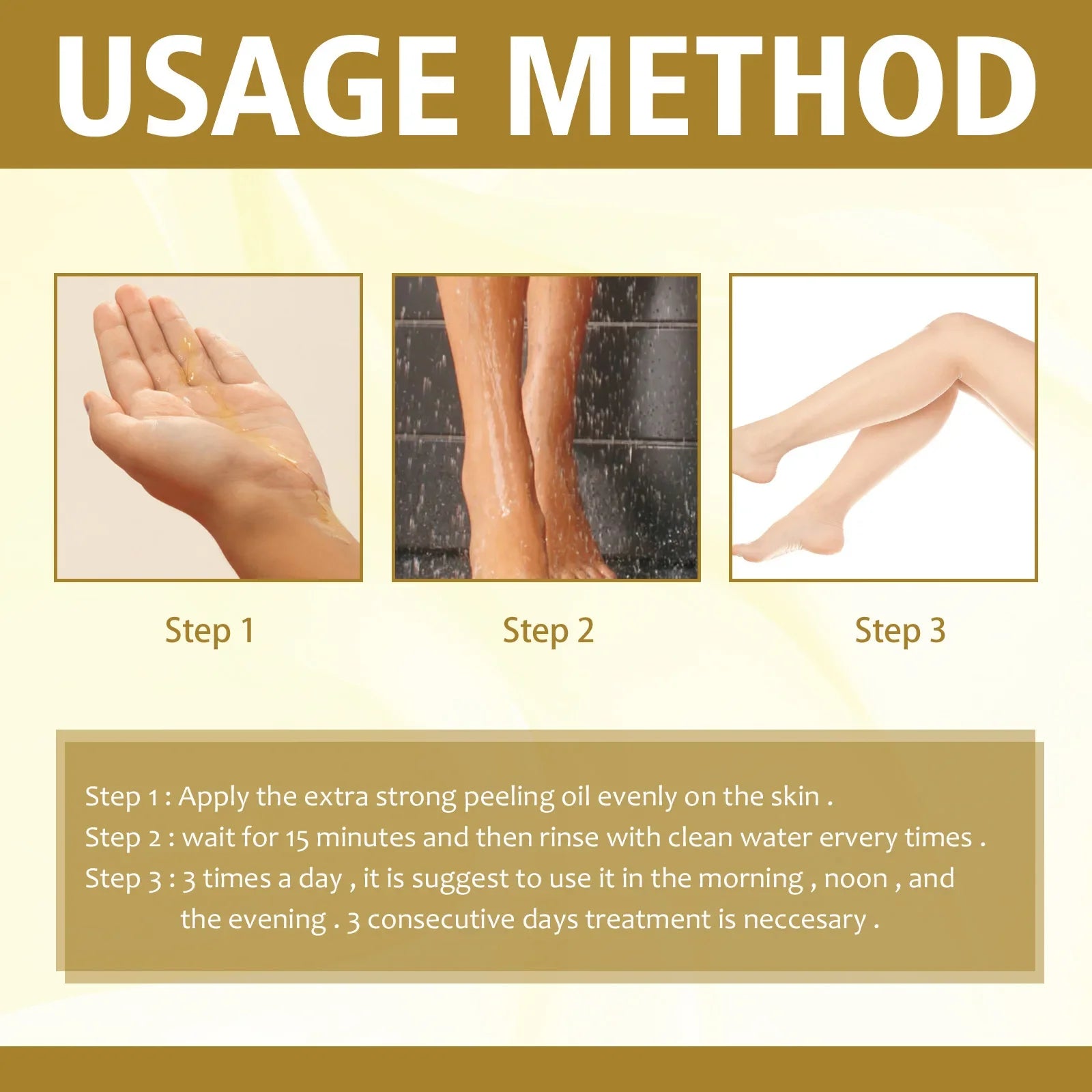 Yellow Peeling Oil for Dark Spots - Exfoliating Serum 50ml-150ml Scrubs Treatments Tidesmit