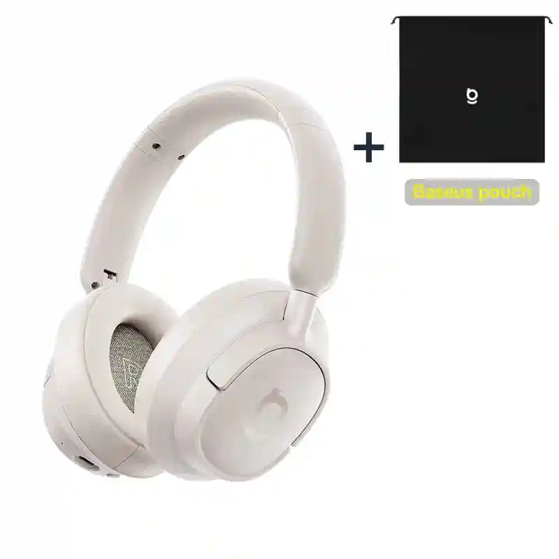 Wireless Headphones Over-Ear with 80-Hour Battery Life | Tidesmit White add pouch China Mainland Tidesmit