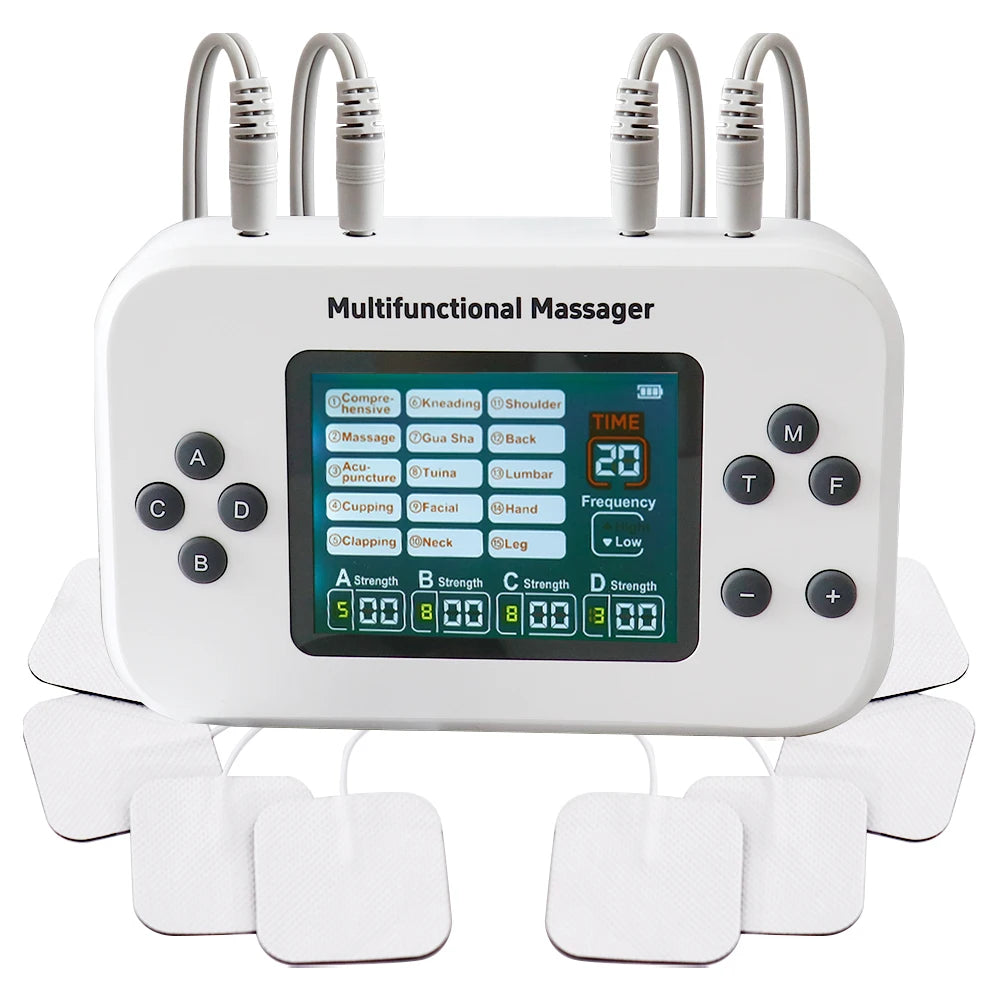 Electric Muscle Stimulator & TENS Pulse Massager - Tidesmit Body Shaping Massage Equipment Tidesmit