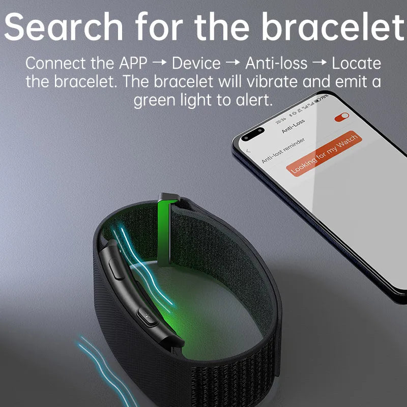 VWAR No Screen Health Smart Bracelet ECG+PPG Blood Pressure Heart Rate Sleep 24h Monitoring Fitness Tracker Smartwatch Men Women