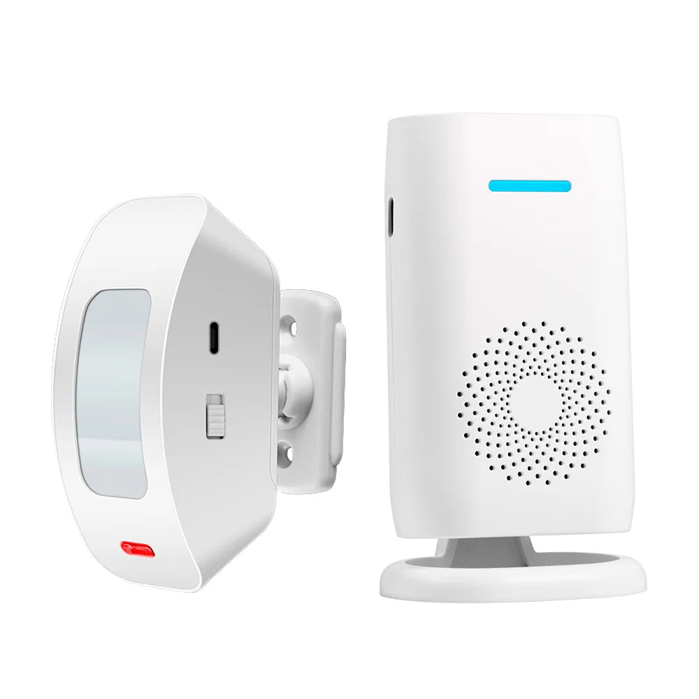 KERUI Split Welcome Chime Bell Intelligent Wireless Doorbell PIR Sensor Alarm Multiple Ringtones 433mhz Alarm Detector for Home
