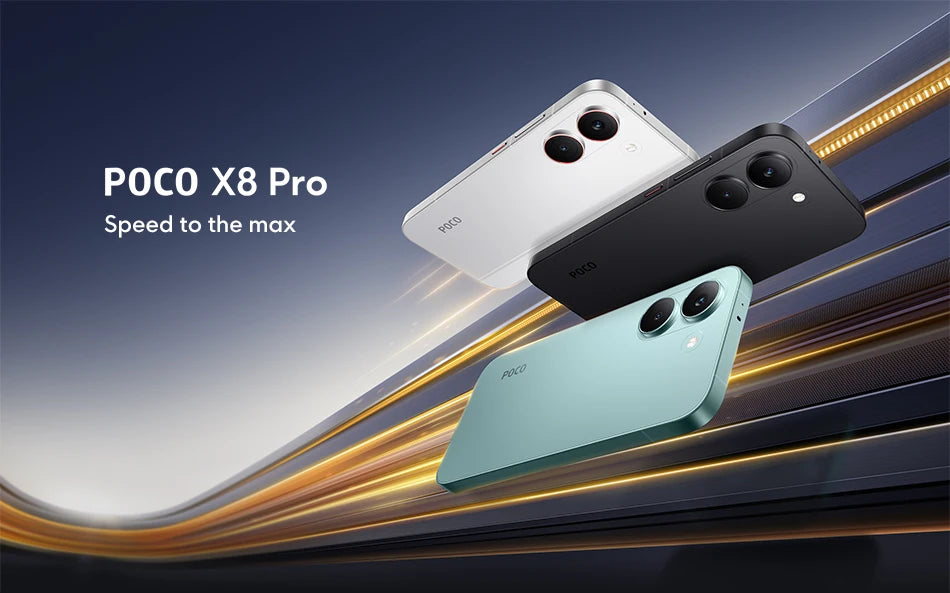 POCO X8 Pro Global Version Smartphone Dimensity 8500-Ultra 6500mAh battery 6.59" 1.5K 120Hz AMOLED display 50MP