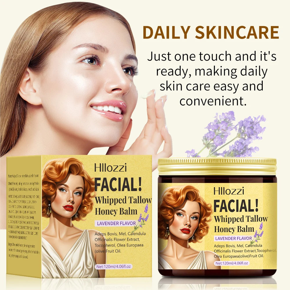 Whipped Tallow Cream, Moisturizing Face and Body Lotion, Skin Care, Lip Balm, Moisturizing,