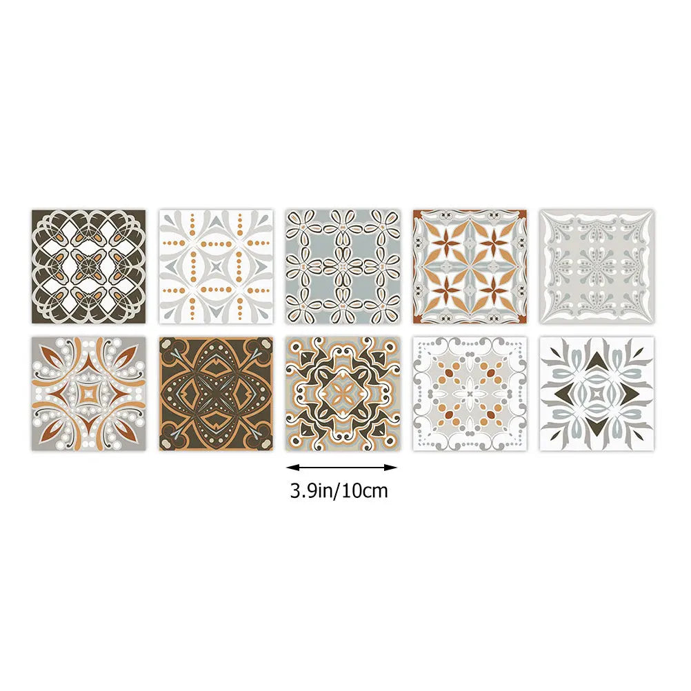 10 Pcs Backsplash Peel and Stick Kitchen Tile PVC Adhesive Tiles for Sticker