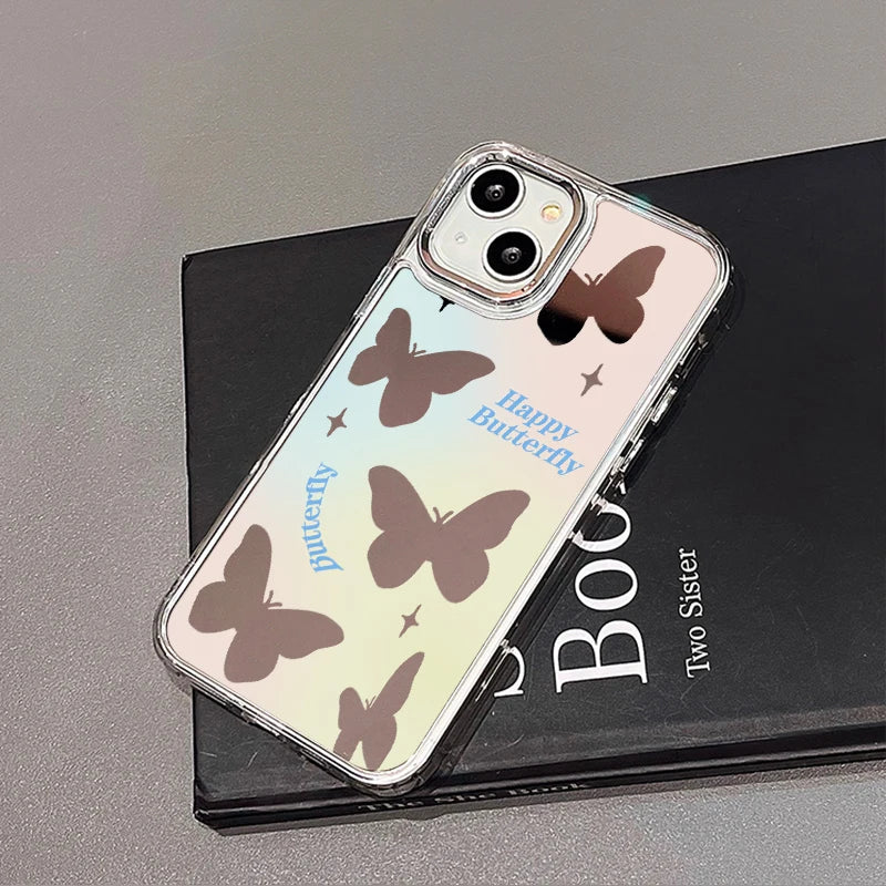 Mirror Phone Case for iPhone 16 Pro Max - Shock-Absorbing Blue Silver Finish SMTWQ061011 Tidesmit