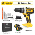 MELLWIN 25+3 Torque Cordless Electric Impact Drill Set Multipurpose Electric Screwdriver Tool Sets For Makita 18V Battery Pin