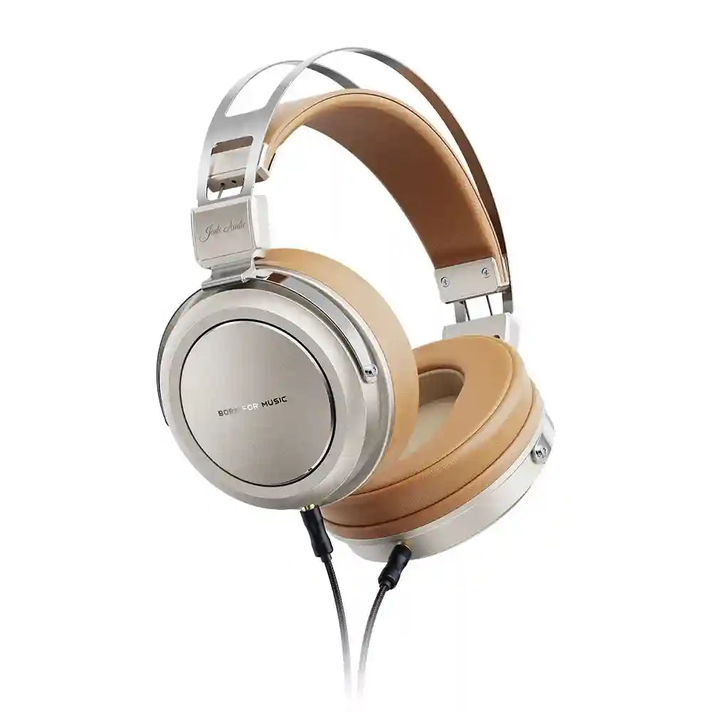 FiiO JT1 Studio Headphones - Over-Ear HiFi Monitor with Mic Gold Tidesmit