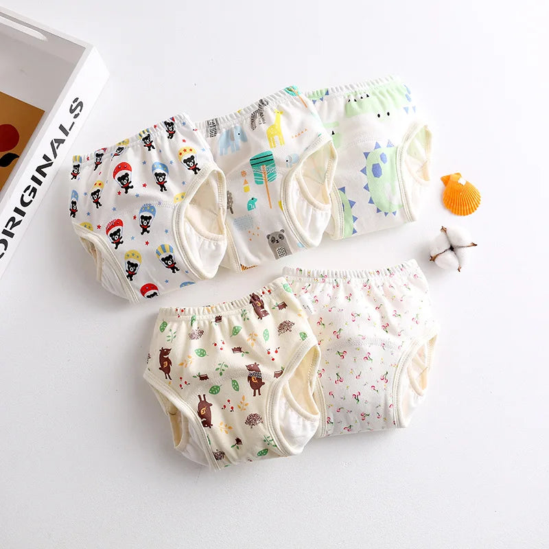 New Baby Wing Diaper Cotton Baby Waterproof Reusable Training Pants Infant Shorts Nappies Panties Nappy Changing Underwear Cloth