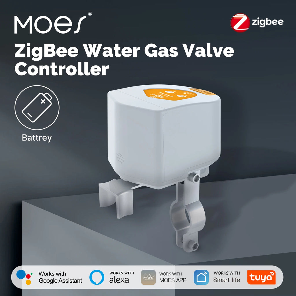 Zigbee Smart Water Valve Controller | Automatic Voice-Controlled Shut-Off Tidesmit