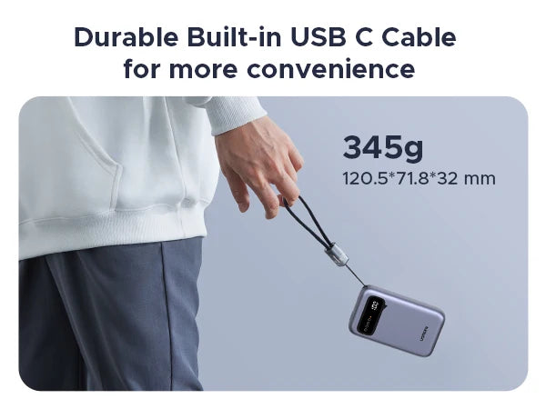 20000mAh Portable Charger - Fast Charging Power Bank for iPhone 16 Tidesmit