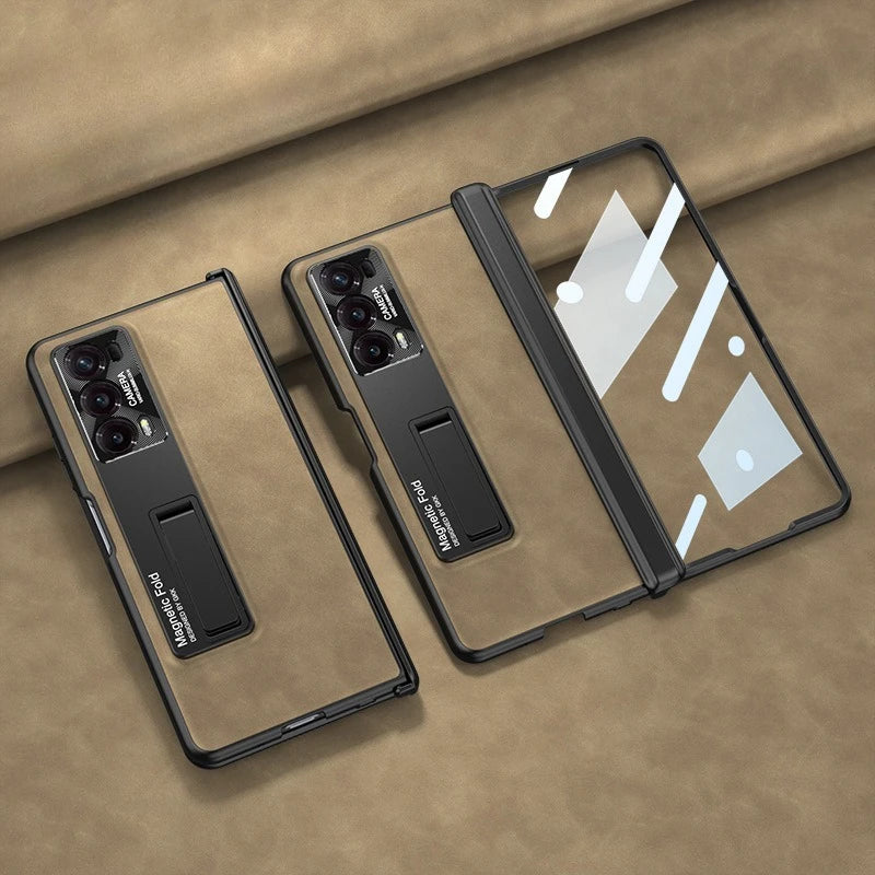 Honor Magic V2 Leather Magnetic Case with 360 Kickstand c China Mainland Honor Magic V2 Tidesmit