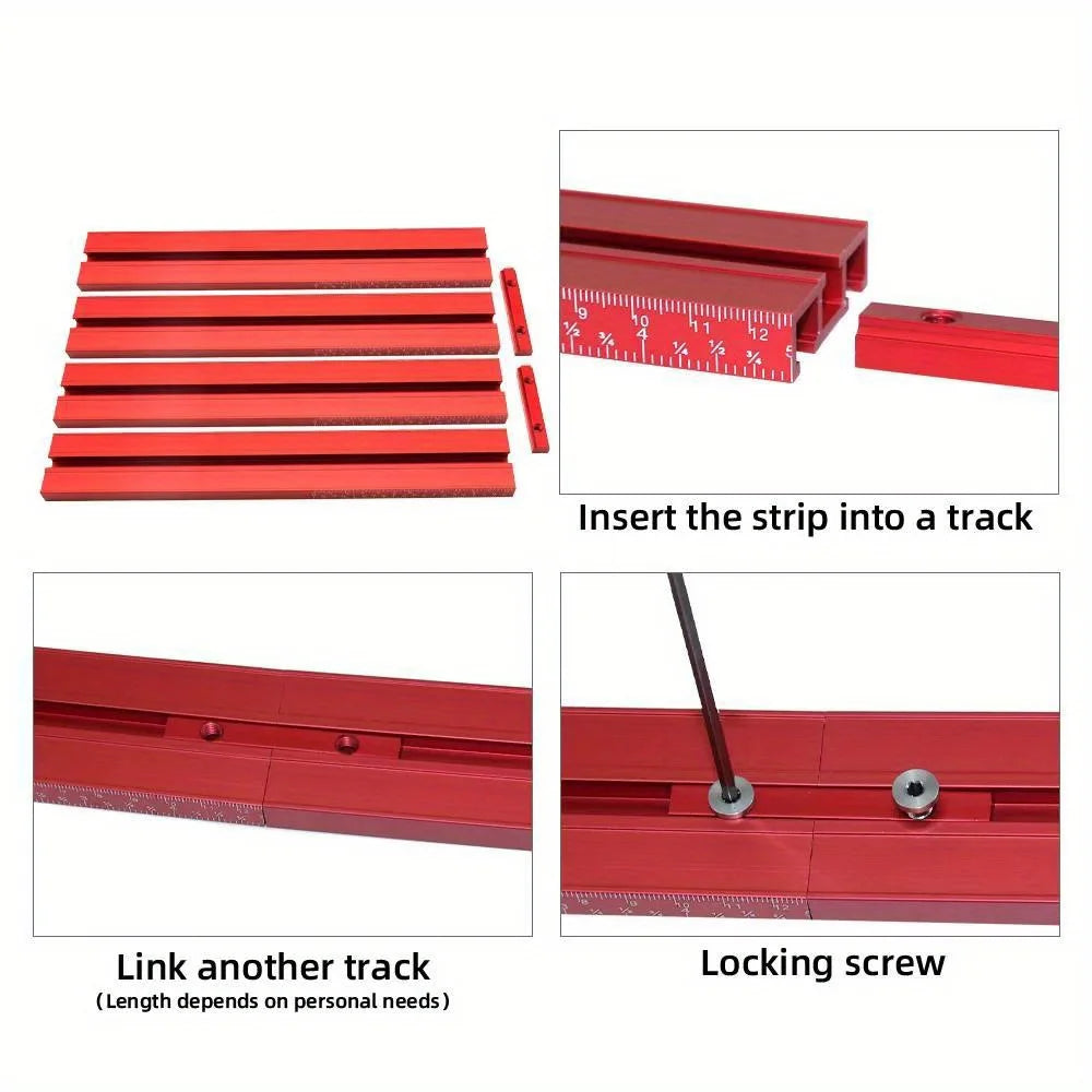 2-in-1 Parallel Guide Rail System Track Saw Angle Clamp,Aluminum Guide for Makita & Festool Rail,Circular Saw Cutting Positioner