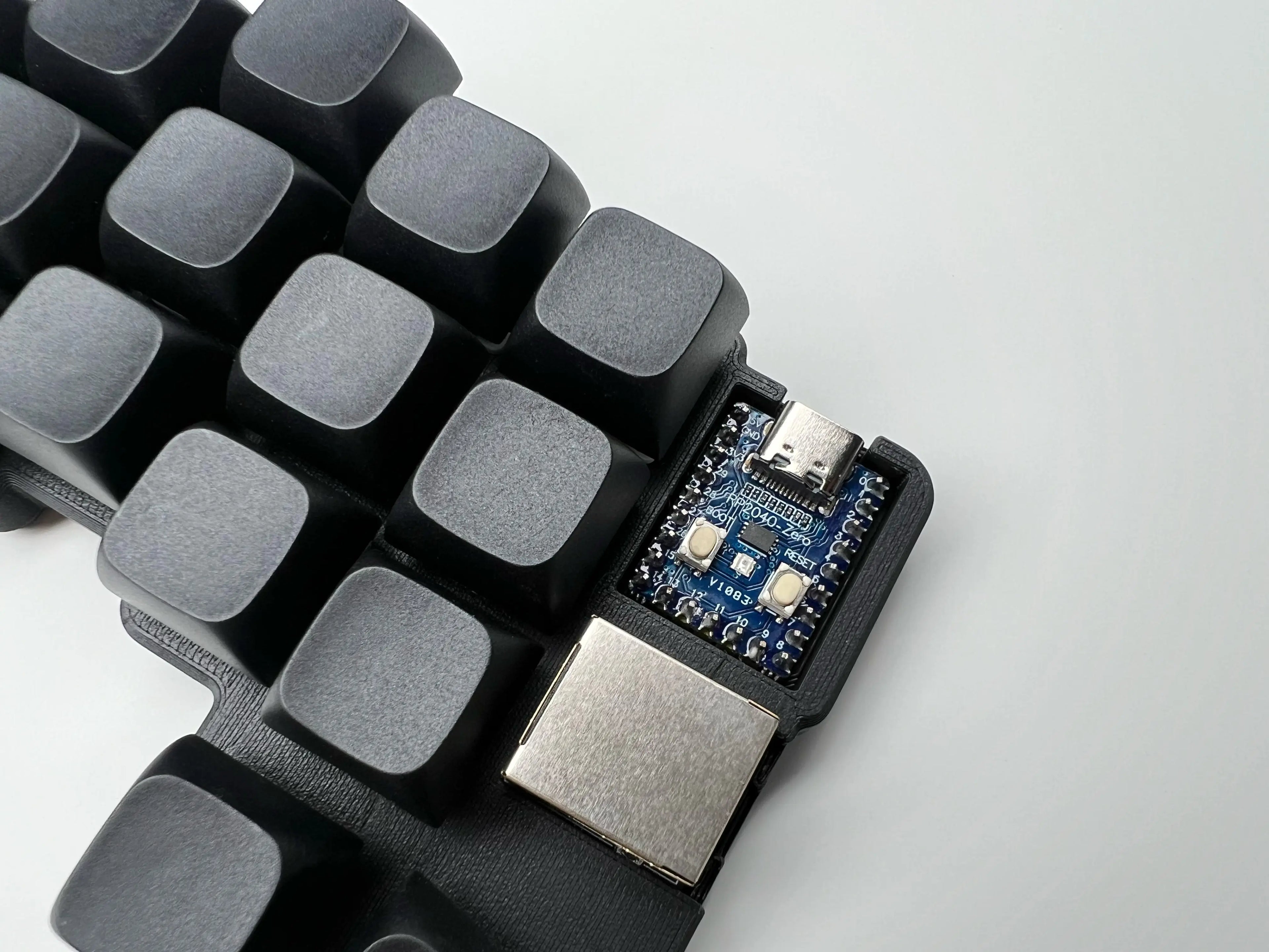 Cheapino V2 Split Keyboard - MX Silent Switches Wired QMK Firmware Vial Ergonomic Mechanical Keyboard Pre-soldered DIY Kit