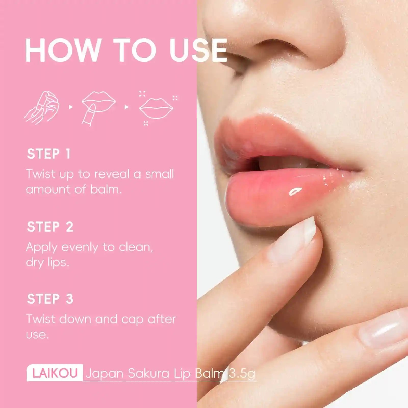 Sakura Lip Balm Hydrating Plumping Treatment 3.5g - Tidesmit Lip Care Lip Care Tidesmit