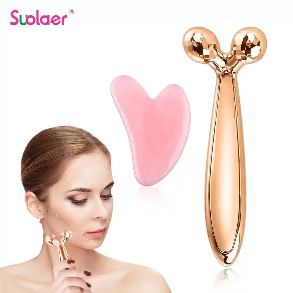 3D Face Roller Massager for Skin Lifting, Tightening, and Contouring Massage Roller Tidesmit