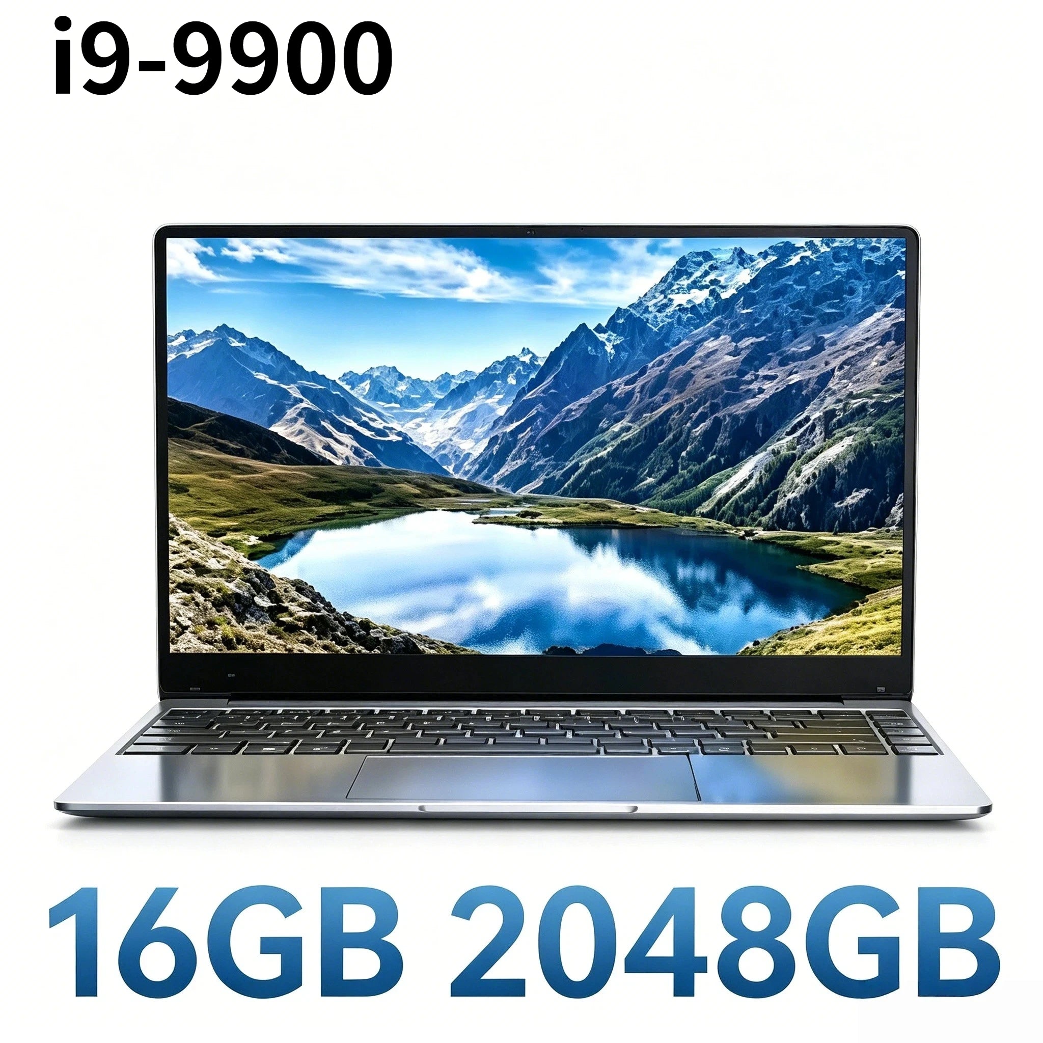 Gaming Gamer Office 2026 NEW 14.1 Inch Ultra Slim Laptop Intel Core i9 9900 32GB RAM 2TB SSD Windows 11 Notebook 1920x1080 Pro
