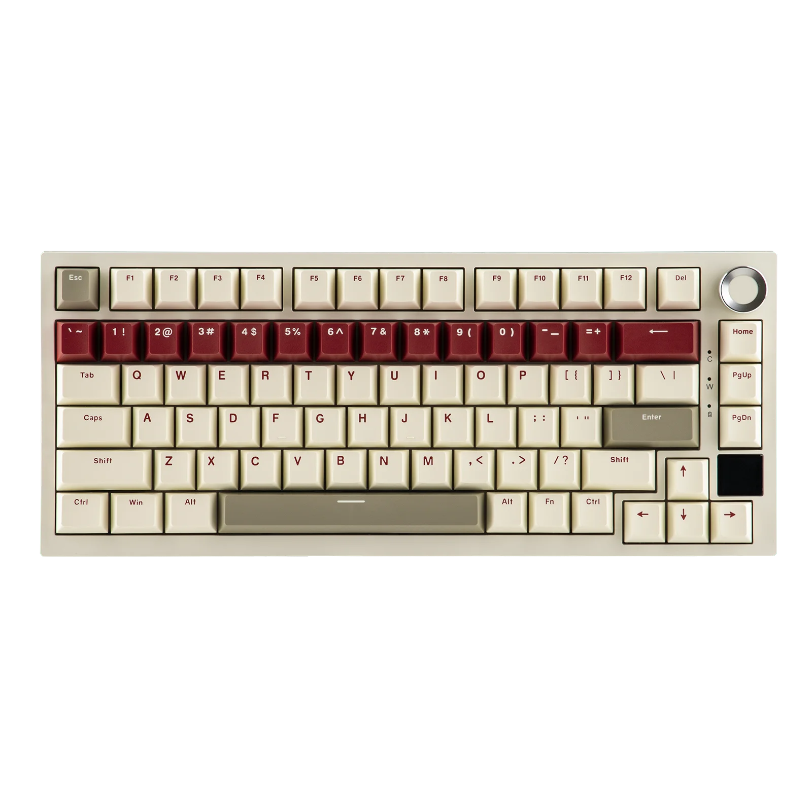 Ajazz AK820 Pro 75% Gasket-mounted Wired/Bluetooth 5.1/2.4G Wireless Mechanical Keyboard with TFT Screen for Win/Mac