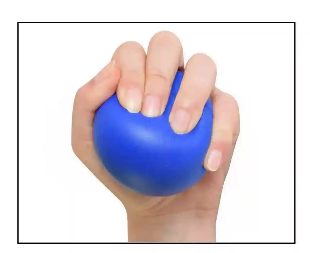 Hand Rehabilitation Ball - Finger Strength Trainer for Muscle Relief (Blue) Back Massage Instrument Tidesmit