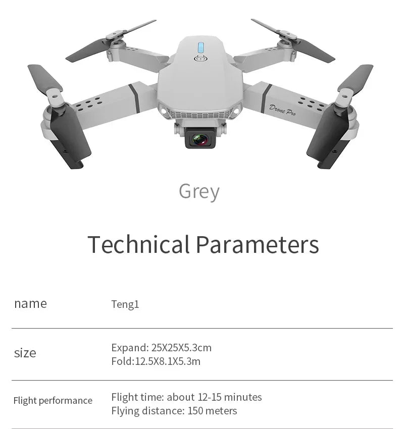 4K Foldable Camera Drone with Obstacle Avoidance | Tidesmit Tidesmit