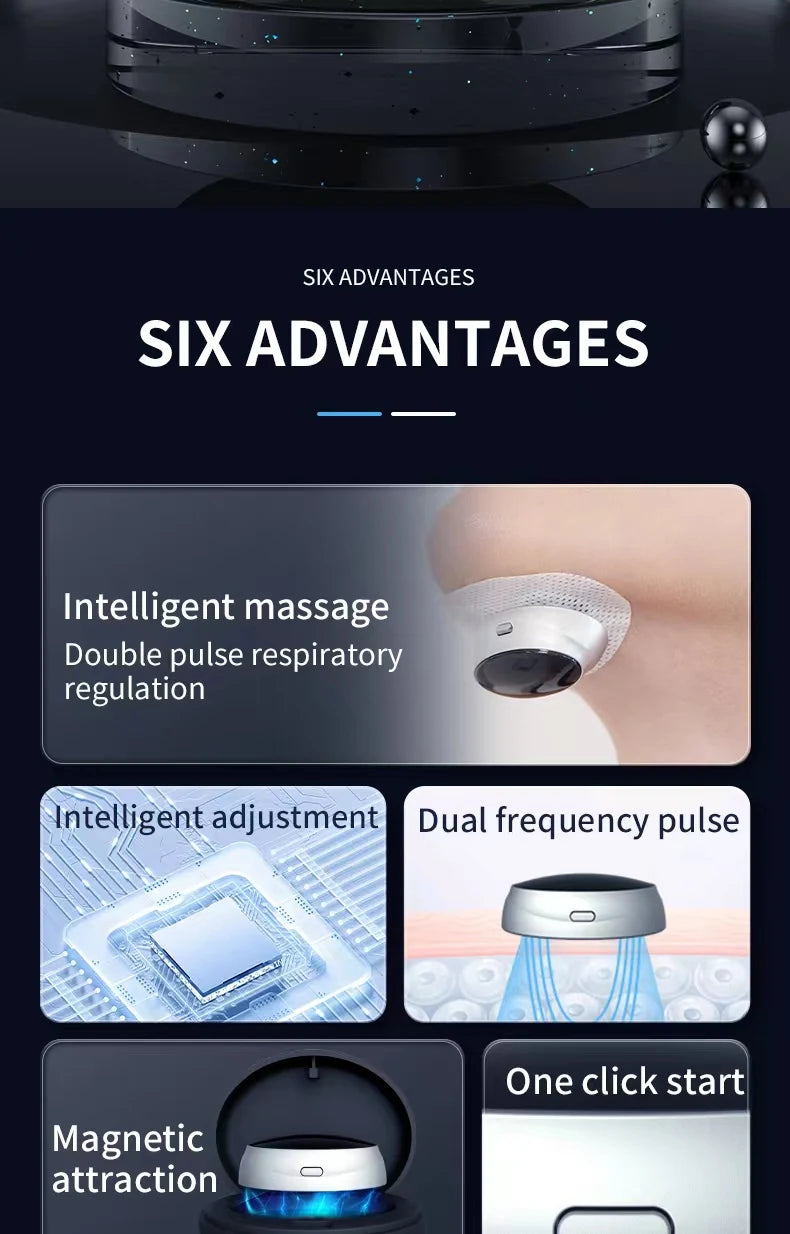 Anti Snoring Device Dual Pulse Throat Massager for Quiet Sleep Tidesmit