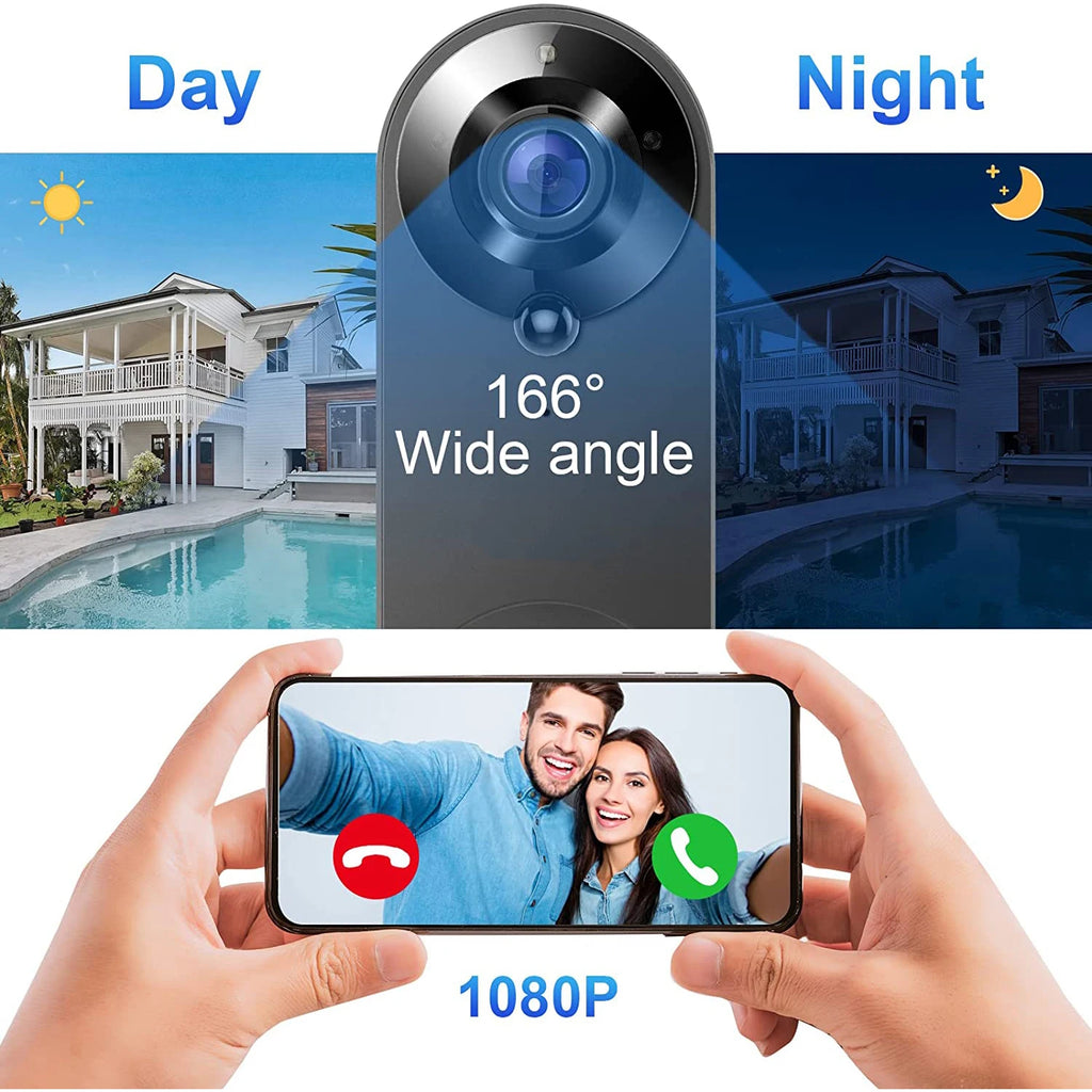 5G 2.4G WiFi Video Doorbell 1080P Wireless Camera Door Bell Tuya Smart Home Security Motion Detect Night Vision Ringing Bell