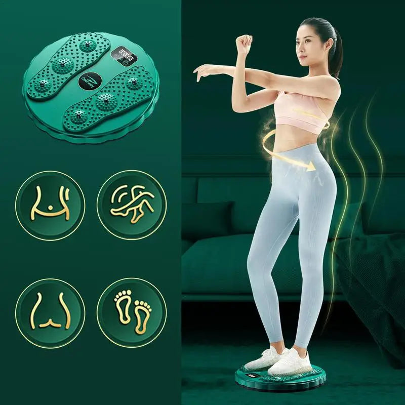 Waist Twisting Disc for Core Fitness - Non-Slip Magnetic Massage Plate Body Shaping Massage Equipment Tidesmit