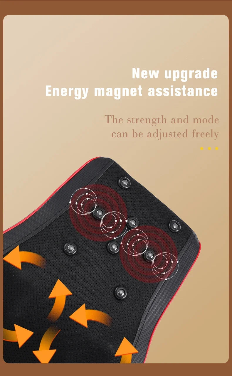Shiatsu Neck and Back Massager with Heat and Airbag Therapy Relaxation Treatment Tidesmit
